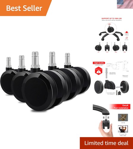 Universal 60mm black - black, caster